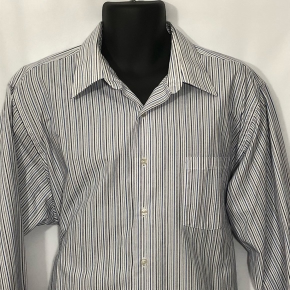 VAN HEUSEN fitted shirt long sleeve 18 36/37 - Picture 3 of 8